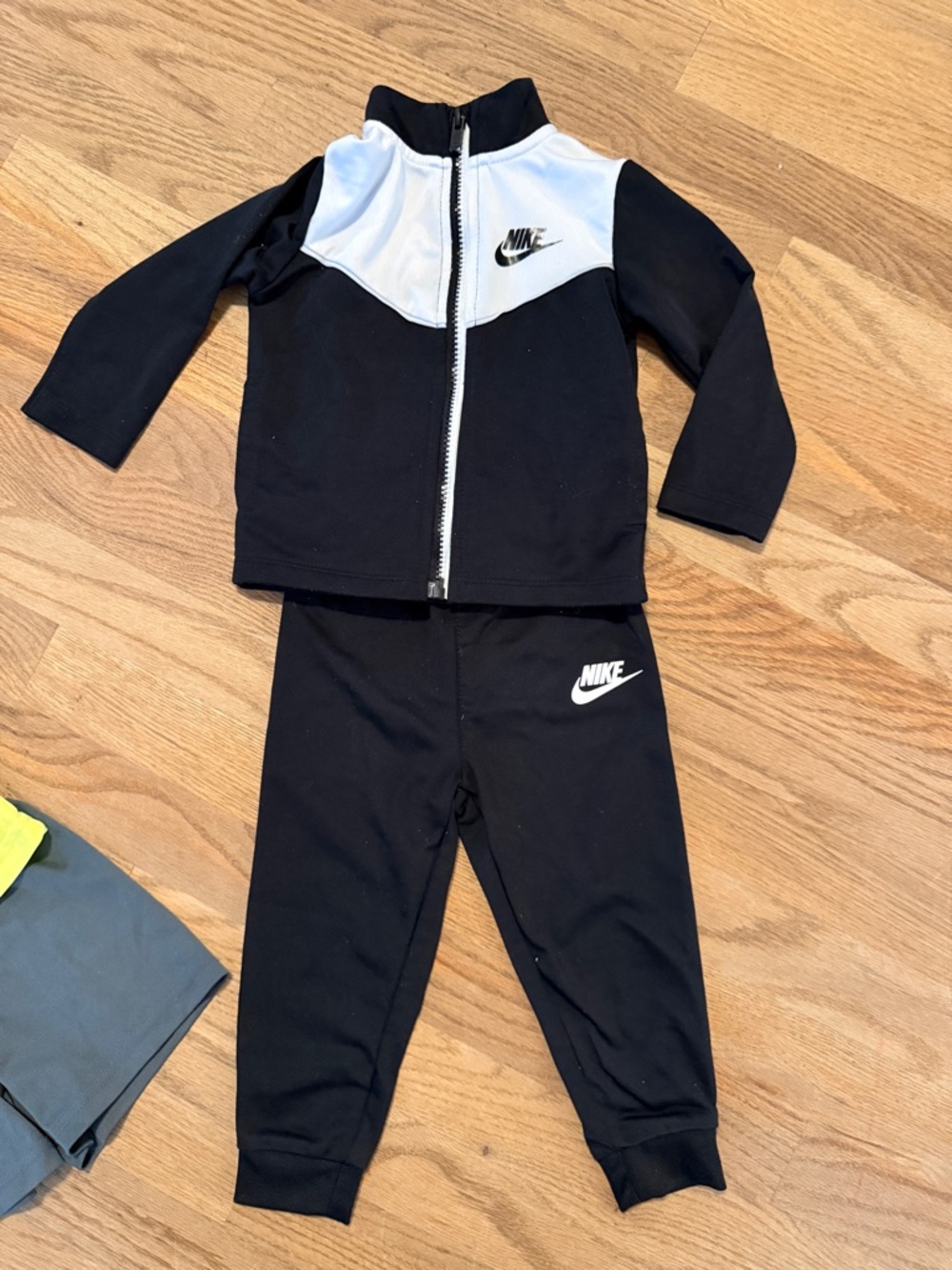 Nike Black & White Kids Track Jacket and Joggers
